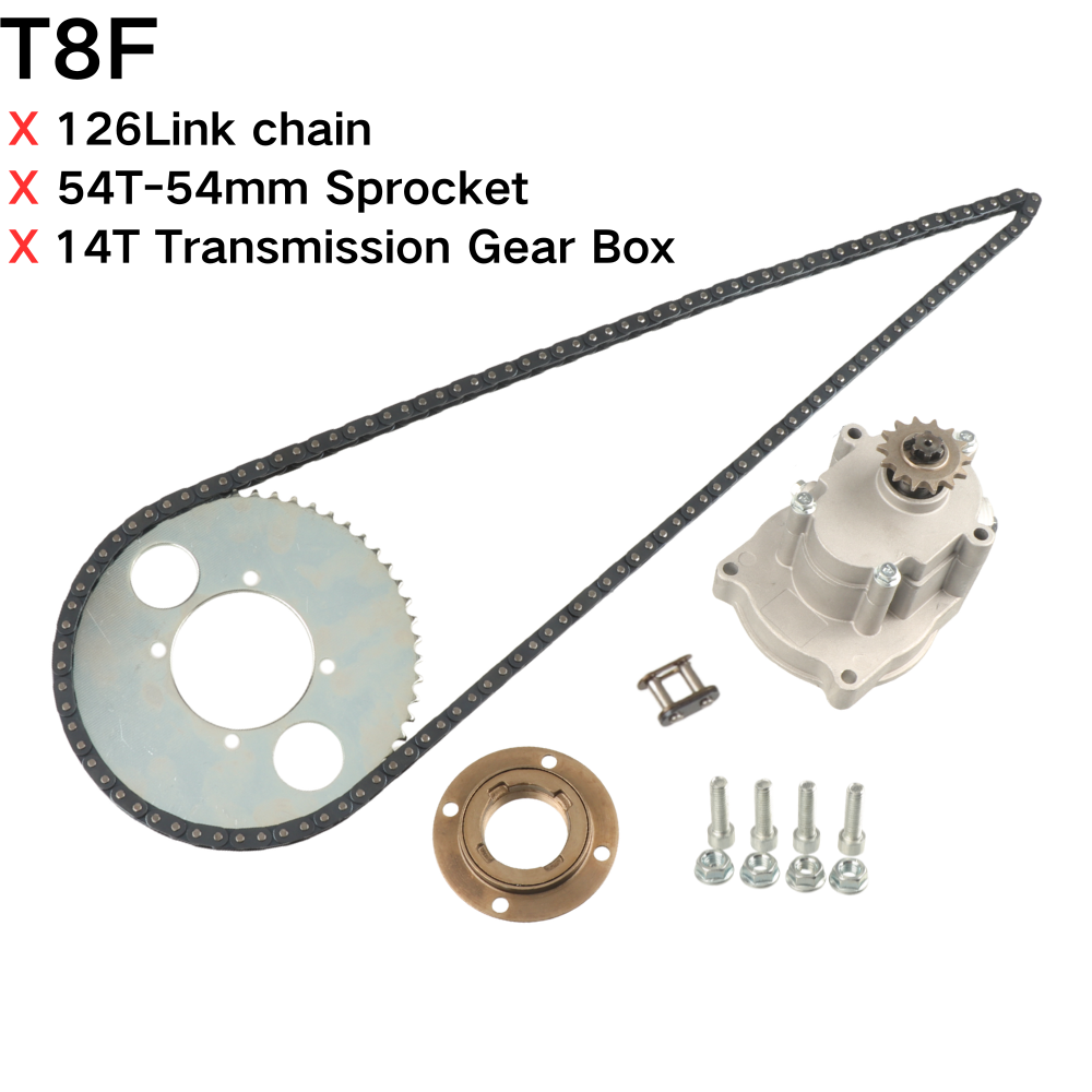 Motorcycle Gear Rack - T8F 44T/54T 4Bolt Rear Sprocket 126Link