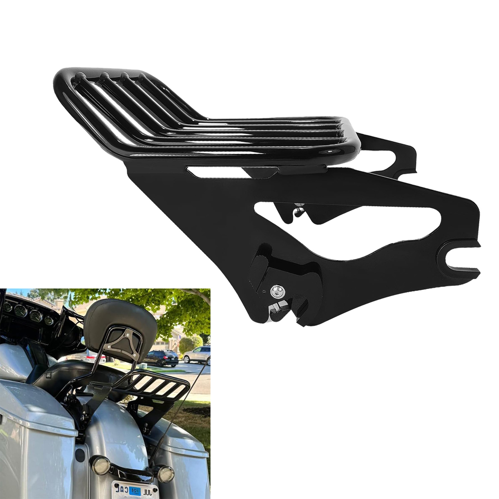 Detachable Two-Up Motorcycle L - Motorcycle Gear Rack review and price