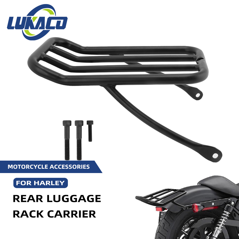 Black Motorcycle Iron Passenge - Motorcycle Gear Rack review and price