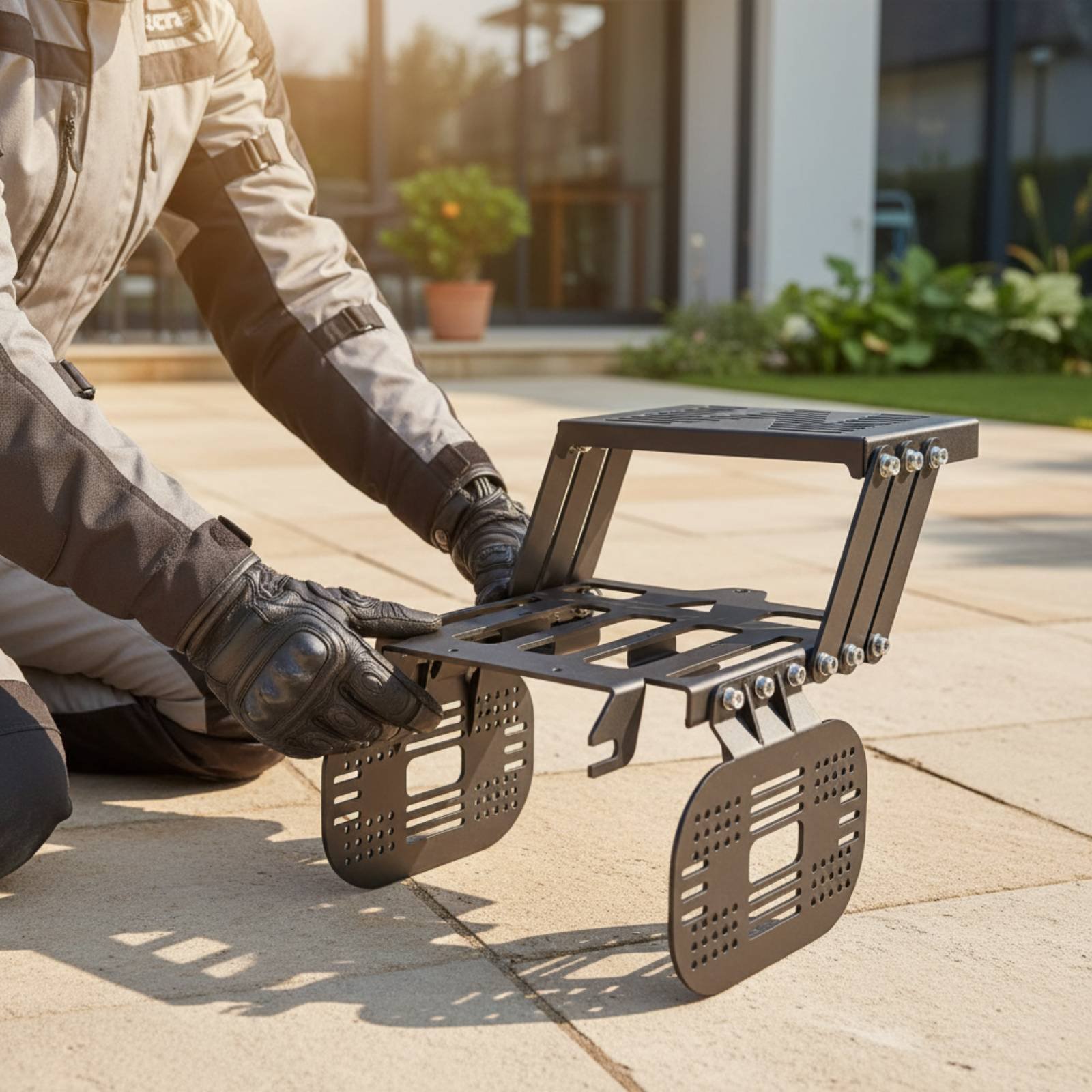 Motorcycle Pannier and Top Lug - Motorcycle Gear Rack review and price