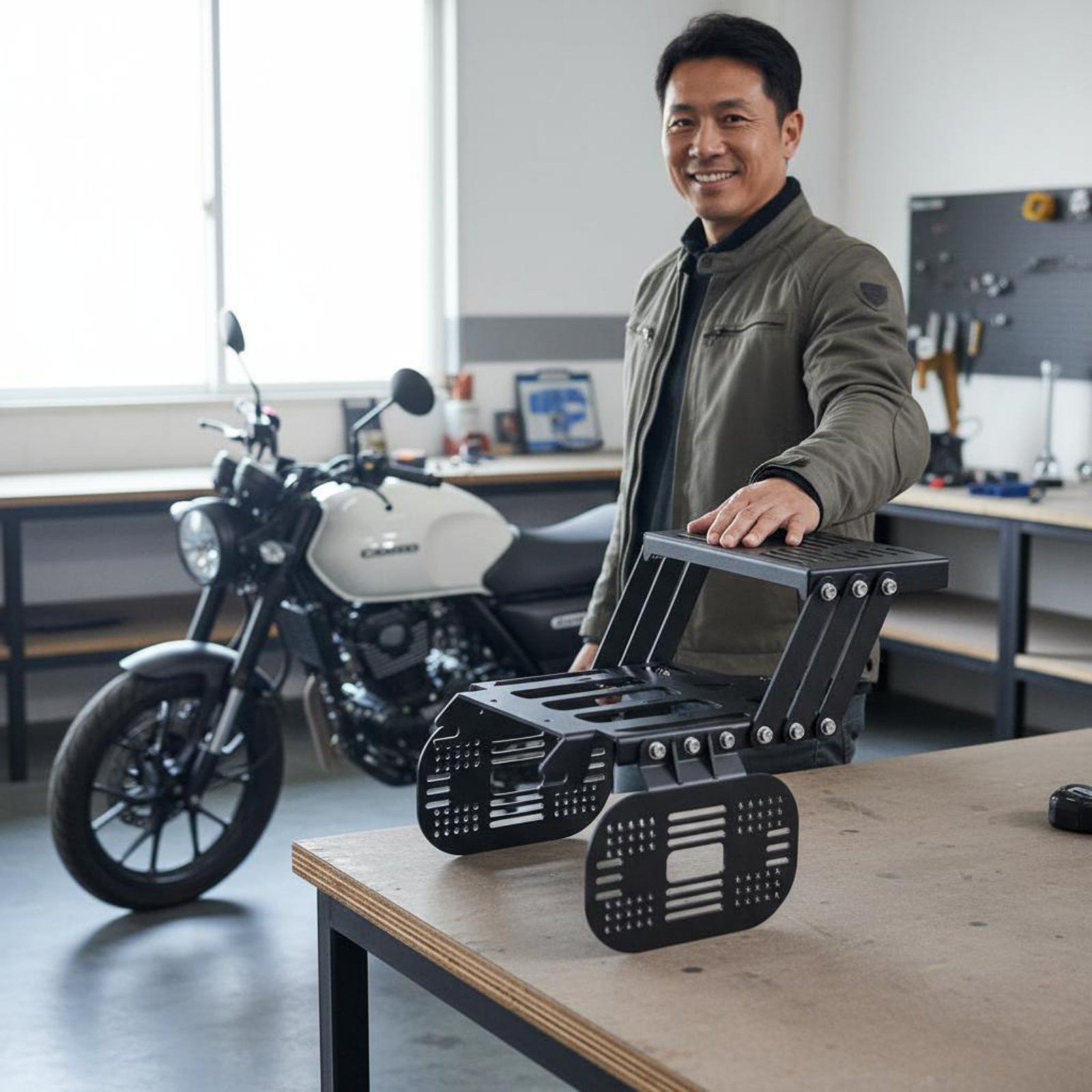 Motorcycle Pannier and Top Lug - Motorcycle Gear Rack review and price