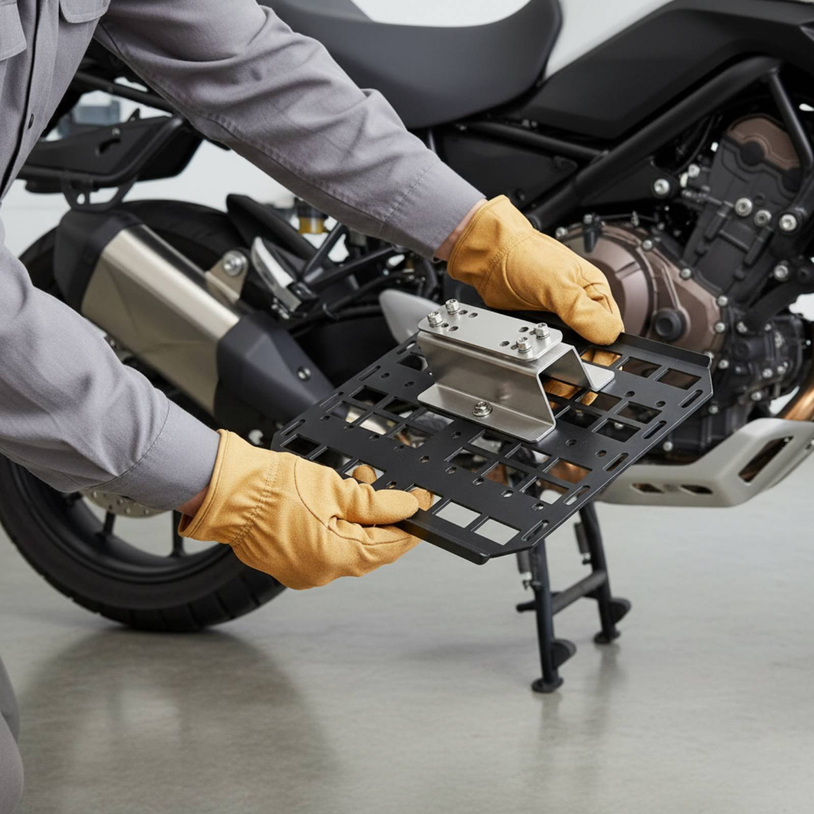 Motorcycle Side Box Hanger Sty - Motorcycle Gear Rack review and price